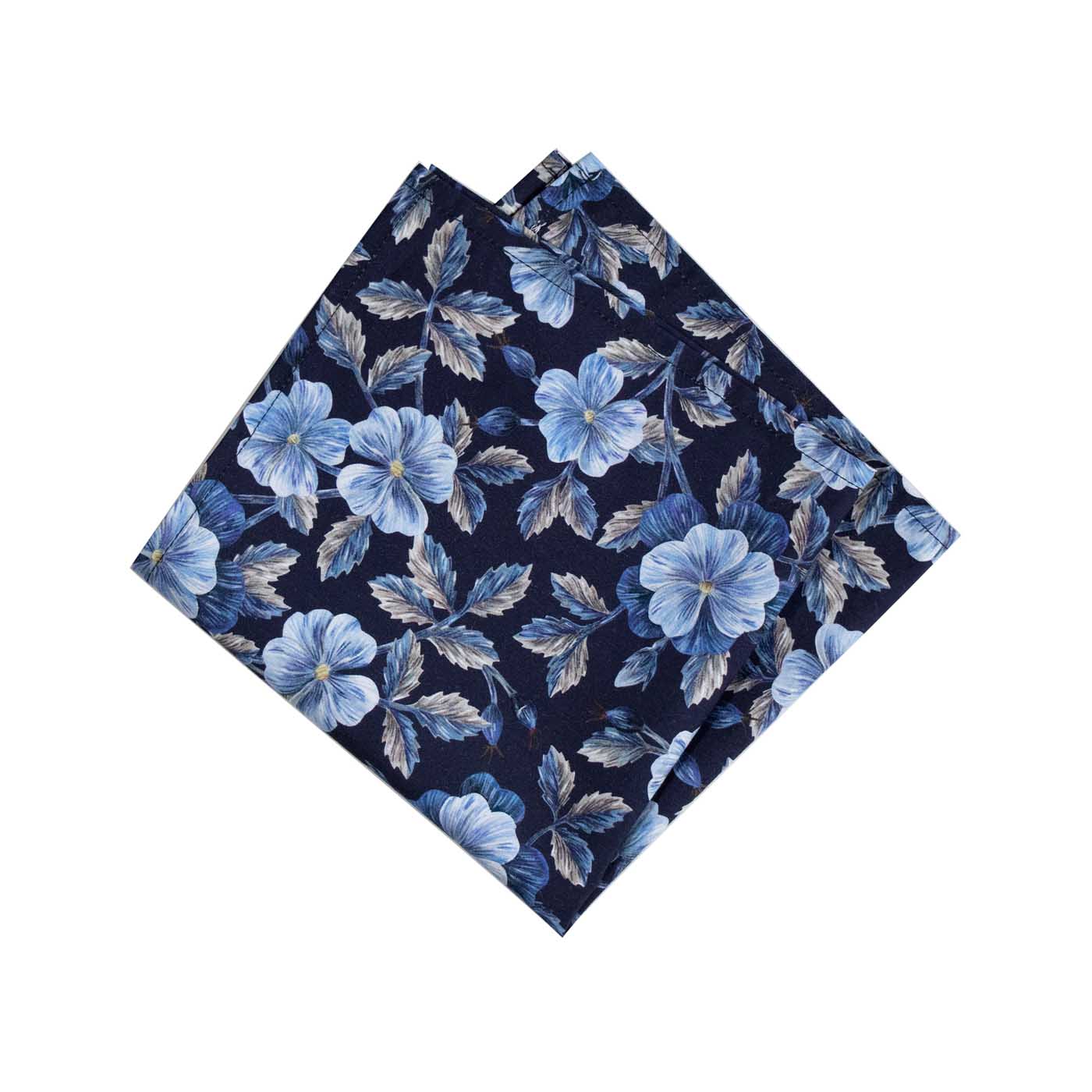 Parisian with Liberty Embroidered Botanical Pocket Square